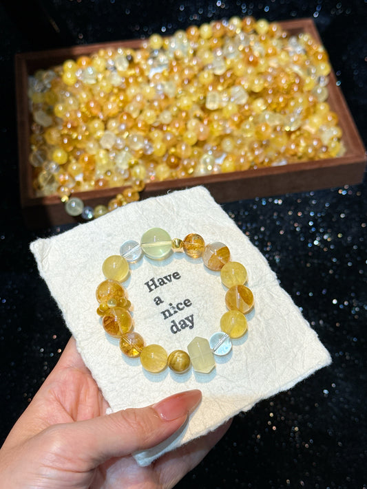 Money-attracting bracelet/DIY Crystal bracelet