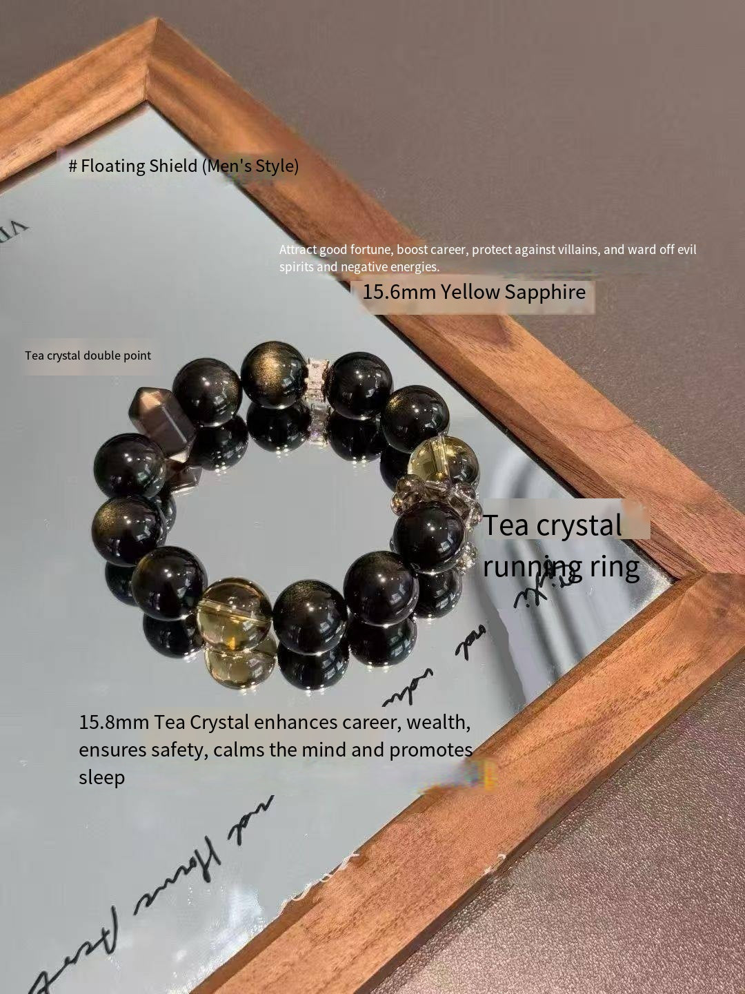 couple style - Floating Shield,Crystal bracelet