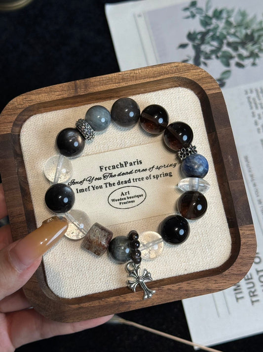 Natural Crystal Designer Style / Crystal Bracelet / DIY / Necklace