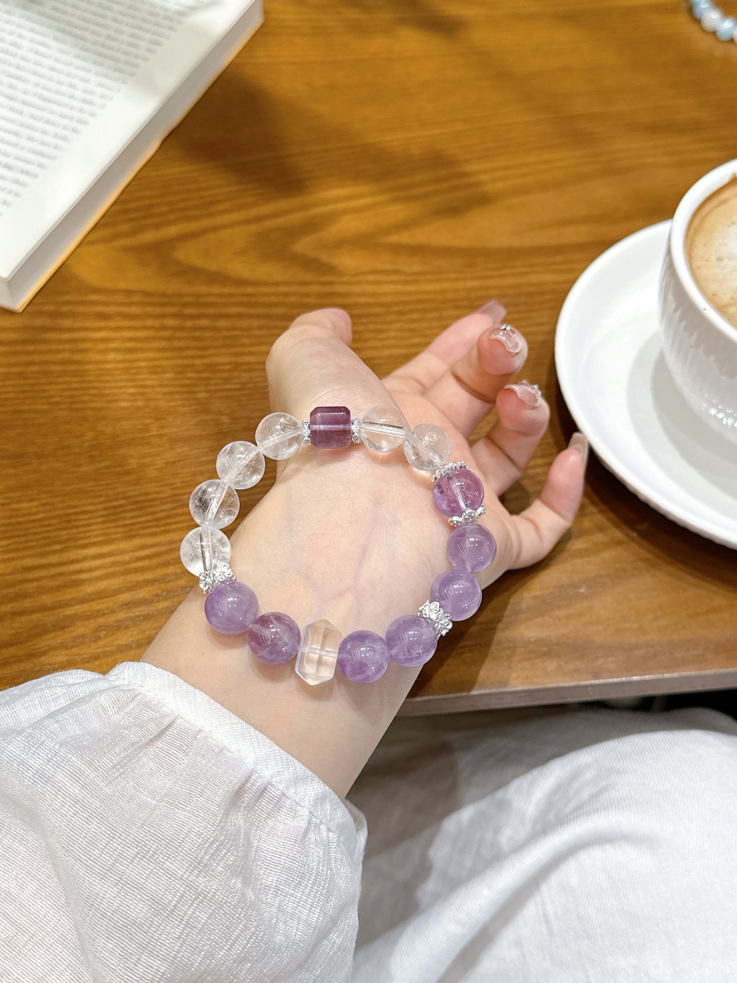 Zi Xia Ling her wrist/DIY crystal bracelet