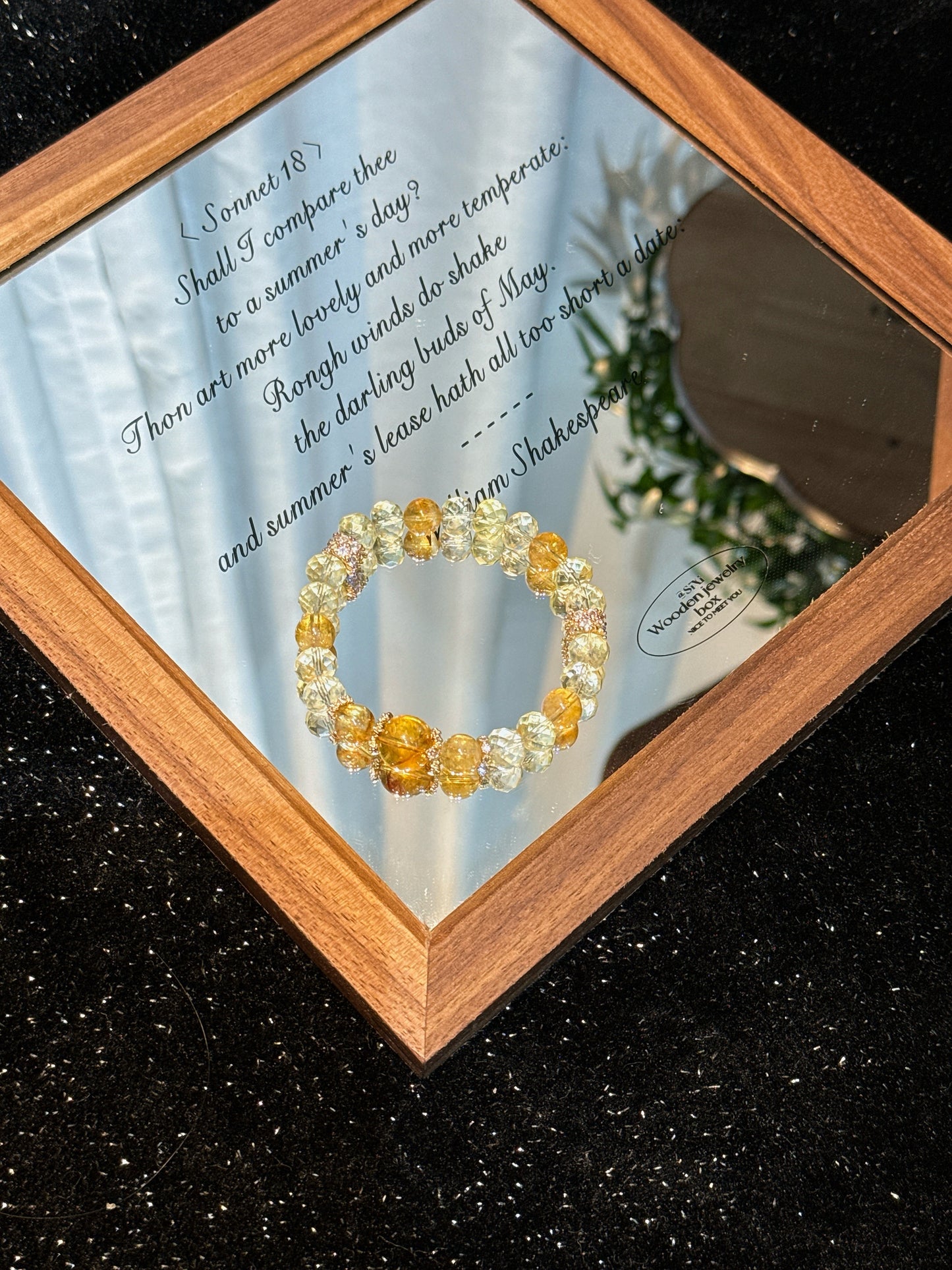 Yellow Crystal Fortune-Taking Customized Design/crystal bracelet