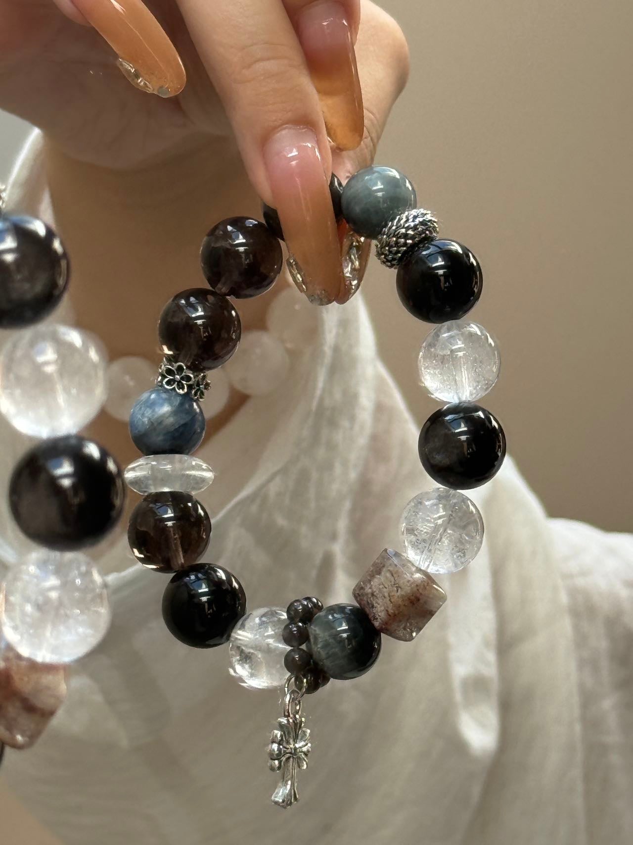 Natural Crystal Designer Style / Crystal Bracelet / DIY / Necklace