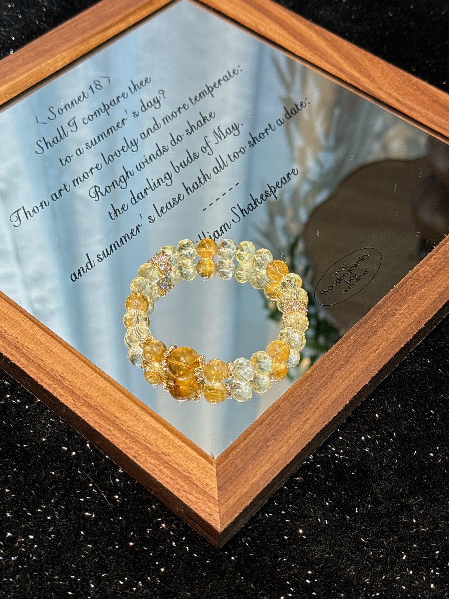 Yellow Crystal Fortune-Taking Customized Design/crystal bracelet