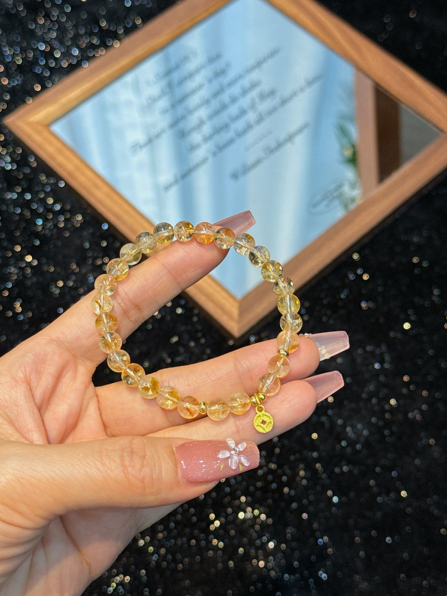 Crystal Coin Fusion · Pyramid/Crystal bracelet /Men Women style